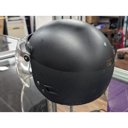 43 - Genuine 1990's Harley Davidson motorbike helmet with visor by Bieffe size S