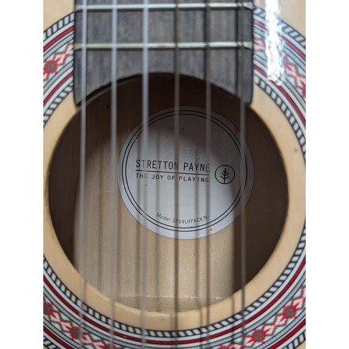 80 - Retro Stretton Payne 3/4 size acoustic guitar