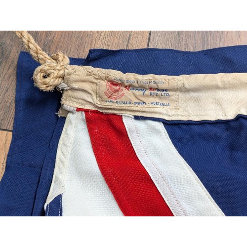 17 - Large Harry West LTD Australia ships cotton flag