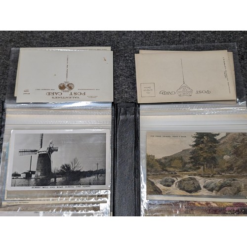 1 - Collection of mostly unwritten local interest vintage postcards in album