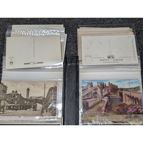 1 - Collection of mostly unwritten local interest vintage postcards in album