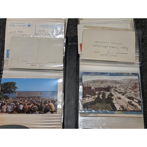 1 - Collection of mostly unwritten local interest vintage postcards in album