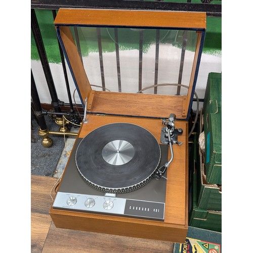 480 - Vintage and desirable Garrard 401 record player with Acos lustre precision pick up arm. Original and... 