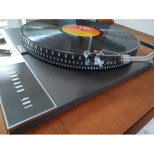 480 - Vintage and desirable Garrard 401 record player with Acos lustre precision pick up arm. Original and... 