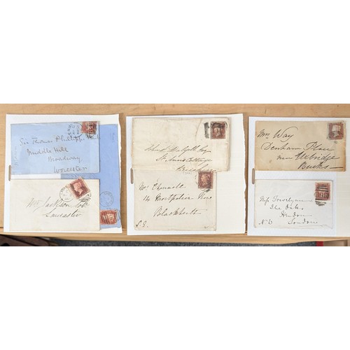 165 - Collection of 12 x assorted 19th century one penny red posted envelops no contents/text