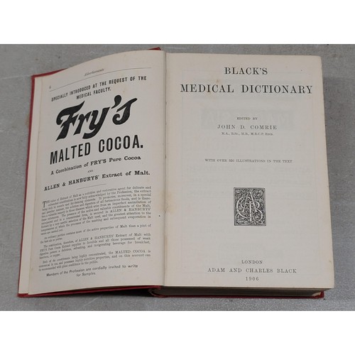 213 - 1906 1st Edition Blacks Medical dictionary very good condition and rare Queen Victoria Jubilee memoi... 