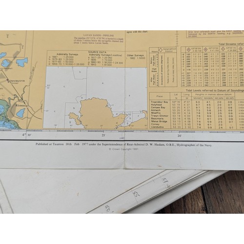 399 - Approximately 38 vintage Royal Admiralty navigation maps including France, Portugal and uk