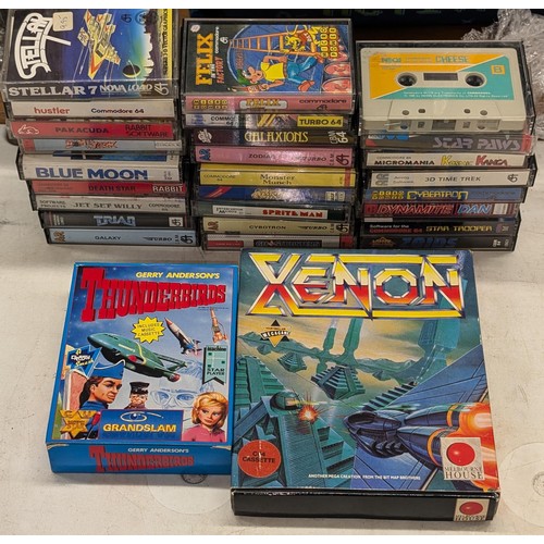 418 - Nice collection of assorted good vintage Commodore 64 game tapes