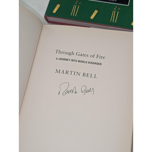 106 - Four Signed hardback books being Gyles Brandreth, Maureen Lipman, Martin Bell and Brain Johnson