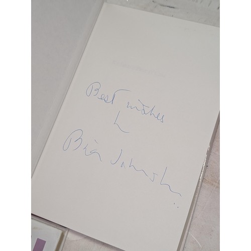 106 - Four Signed hardback books being Gyles Brandreth, Maureen Lipman, Martin Bell and Brain Johnson