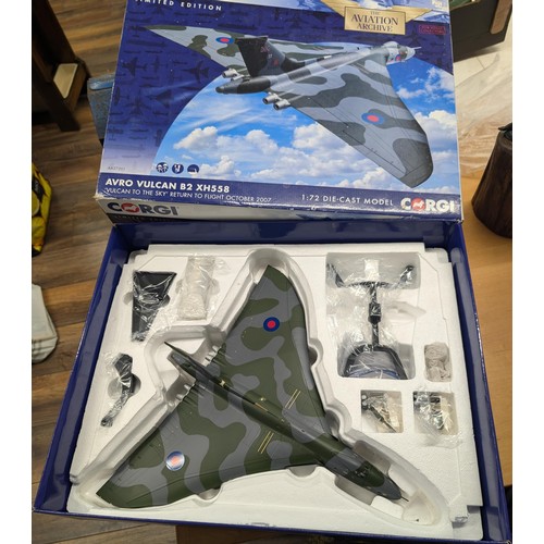 380 - Boxed as new 1/72 Limited Edition Corgi Avro Vulcan Bomber