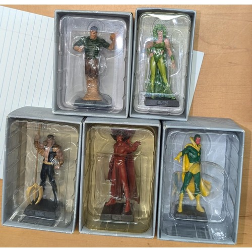 205 - 5 x boxed and mint Marvel lead figures by Eaglemoss being Polaris, Sandman, Vision, Submariner & Mep... 