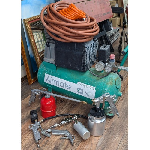 236 - SIP Airmate compressor with spraying tools etc