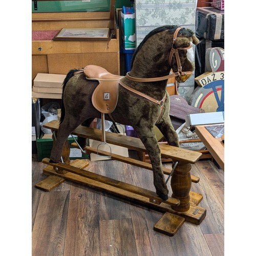 237 - Approximately 4ft long and 3.5ft tall Large Mamas & Papas rocking horse