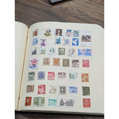 46 - Large stamp folder/album near full of stamps - small selection only photographed