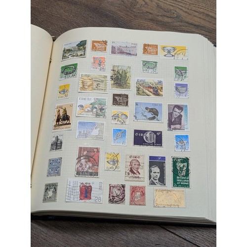 46 - Large stamp folder/album near full of stamps - small selection only photographed