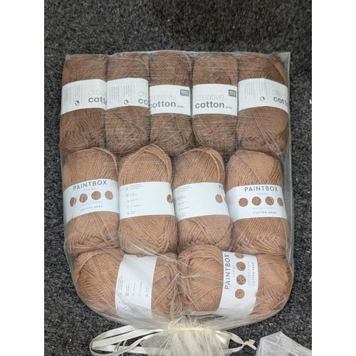 102 - 5 x new Rico Designs and 6 x new Paint Box Yarns, brown shades 50 gm balls of wool