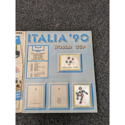 287 - Collection of assorted Panini etc football sticker albums, including some unused and some with varyi... 