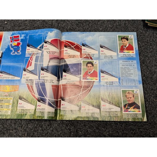 287 - Collection of assorted Panini etc football sticker albums, including some unused and some with varyi... 