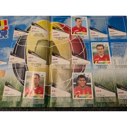 287 - Collection of assorted Panini etc football sticker albums, including some unused and some with varyi... 