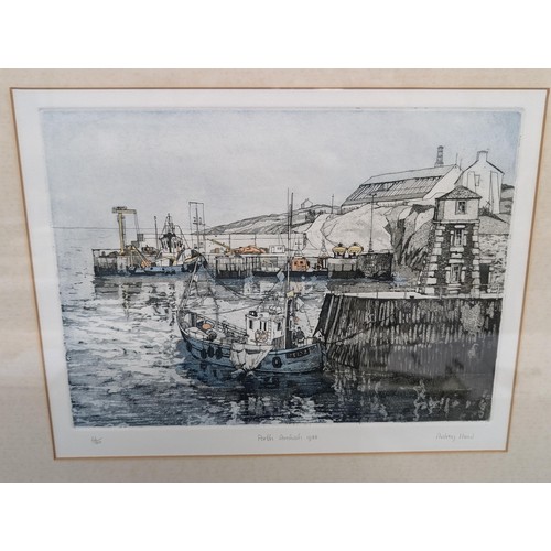 221 - 2 x Pencil signed limited edition North Wales Scene prints being 17 x 9.5