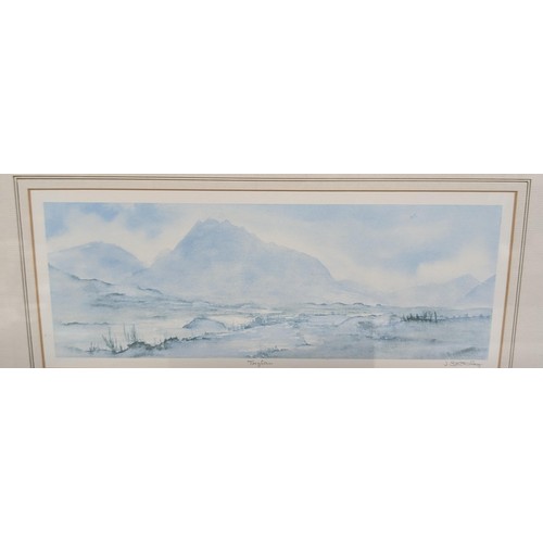 221 - 2 x Pencil signed limited edition North Wales Scene prints being 17 x 9.5