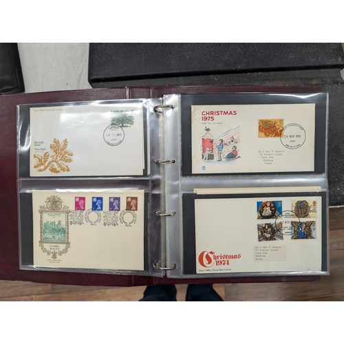 85 - Approximately 57 1st day cover UK stamps from 1959, 60's, 70's and 80's in folder - all proceeds fro... 