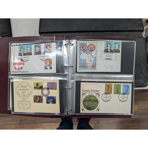 85 - Approximately 57 1st day cover UK stamps from 1959, 60's, 70's and 80's in folder - all proceeds fro... 