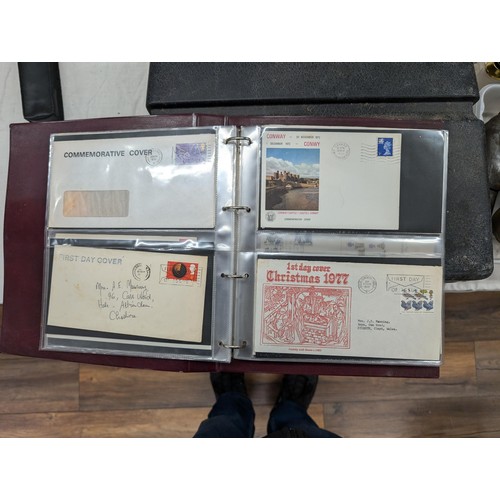 85 - Approximately 57 1st day cover UK stamps from 1959, 60's, 70's and 80's in folder - all proceeds fro... 