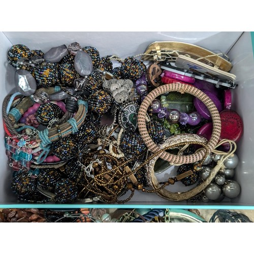 186 - Large amount of assorted costume/dress jewellery mostly necklace, and  bangles