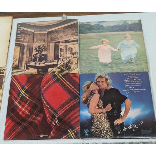 1011 - 6 x Rod Stewart and 2 x Small Faces vinyl albums - all have marks/scratches and are in average condi... 