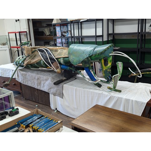 10 - Approximately 9 ft long 'Acorn Weevil' made from mixed repurposed and sustainable materials - all pr... 