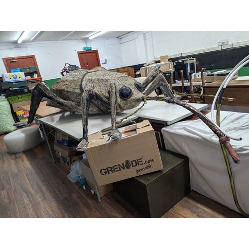 10 - Approximately 9 ft long 'Acorn Weevil' made from mixed repurposed and sustainable materials - all pr... 