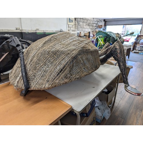 10 - Approximately 9 ft long 'Acorn Weevil' made from mixed repurposed and sustainable materials - all pr... 