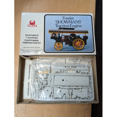 99 - Boxed and still internally sealed Hales 1/72 Fowler showmans traction wagon model kit