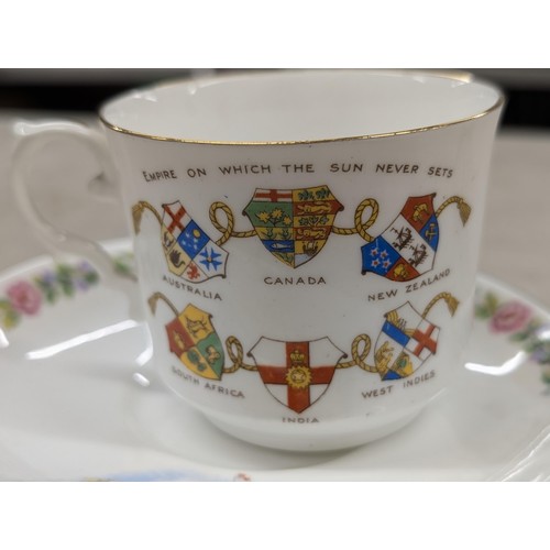 155 - Edward VIII 1937 coronation cup and saucer (cup has couple of nicks) and 1953 Elizabeth II coronatio... 