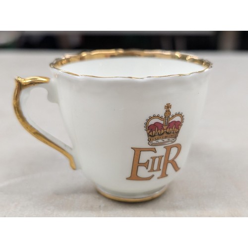 155 - Edward VIII 1937 coronation cup and saucer (cup has couple of nicks) and 1953 Elizabeth II coronatio... 