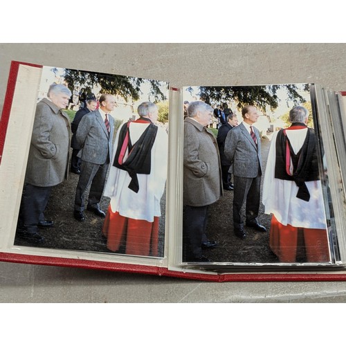 1067 - Small album of personally taken photographs of Queen Elizabeth II by Ruthin based amateur royal phot... 