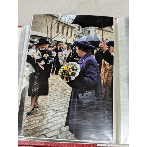 1067 - Small album of personally taken photographs of Queen Elizabeth II by Ruthin based amateur royal phot... 