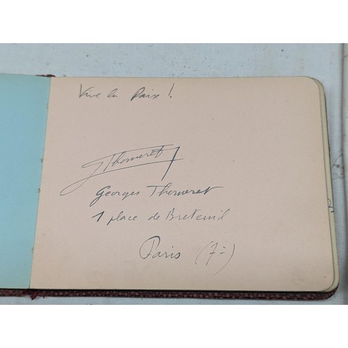 1089 - Antique autograph book and 1955 Eagle Annual in very good condition. Autograph book has written mess... 