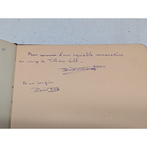 1089 - Antique autograph book and 1955 Eagle Annual in very good condition. Autograph book has written mess... 