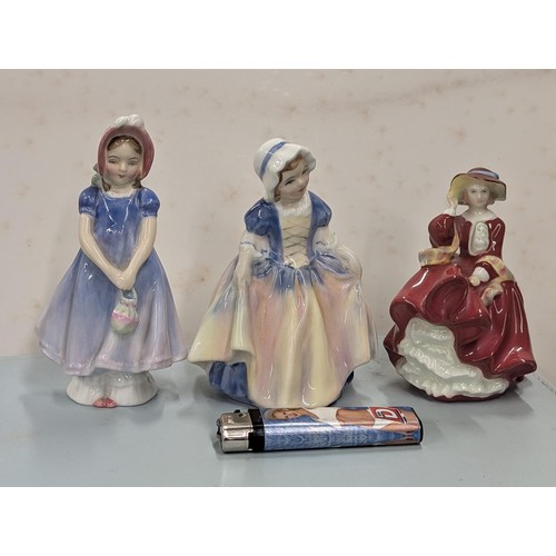 378 - Group of 3 x old Royal Doulton figurines being 5