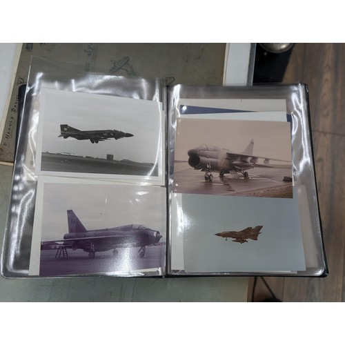 1248 - Photo album of self-taken Red Arrows and RAF planes photographs, plus 2 books of fighter planes penc... 