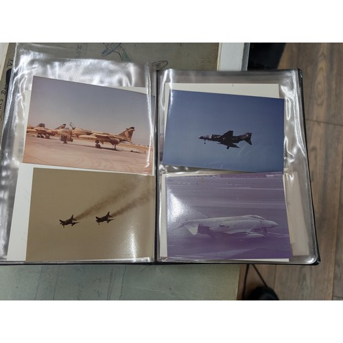 1248 - Photo album of self-taken Red Arrows and RAF planes photographs, plus 2 books of fighter planes penc... 