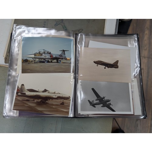 1248 - Photo album of self-taken Red Arrows and RAF planes photographs, plus 2 books of fighter planes penc... 