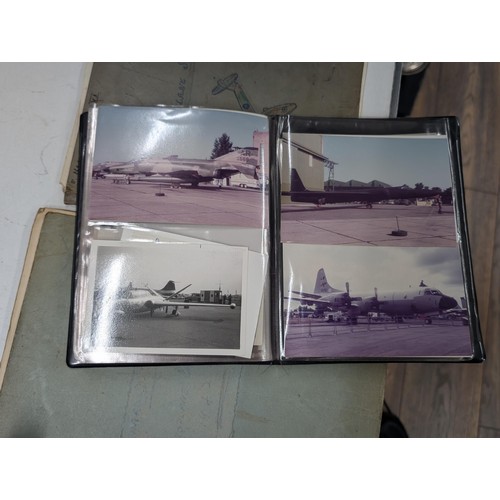 1248 - Photo album of self-taken Red Arrows and RAF planes photographs, plus 2 books of fighter planes penc... 