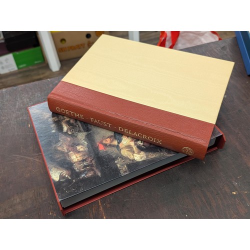 456 - Large Folio Society 2005 1st edition 'Faust part one and two 380 page hardback book with box cover i... 