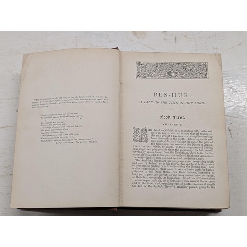 90 - Antique Ben Hur 1st edition book (better than good condition) published by J Nisbet & Co, undated bu... 