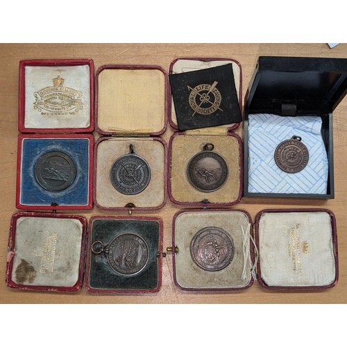 125 - A collection of 6 x Life Saving Medallions 1905-1955