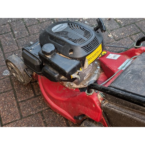 356 - Mountfield HP164 hand propelled lawn mower, working but doesn't shut off so will need attention and ... 